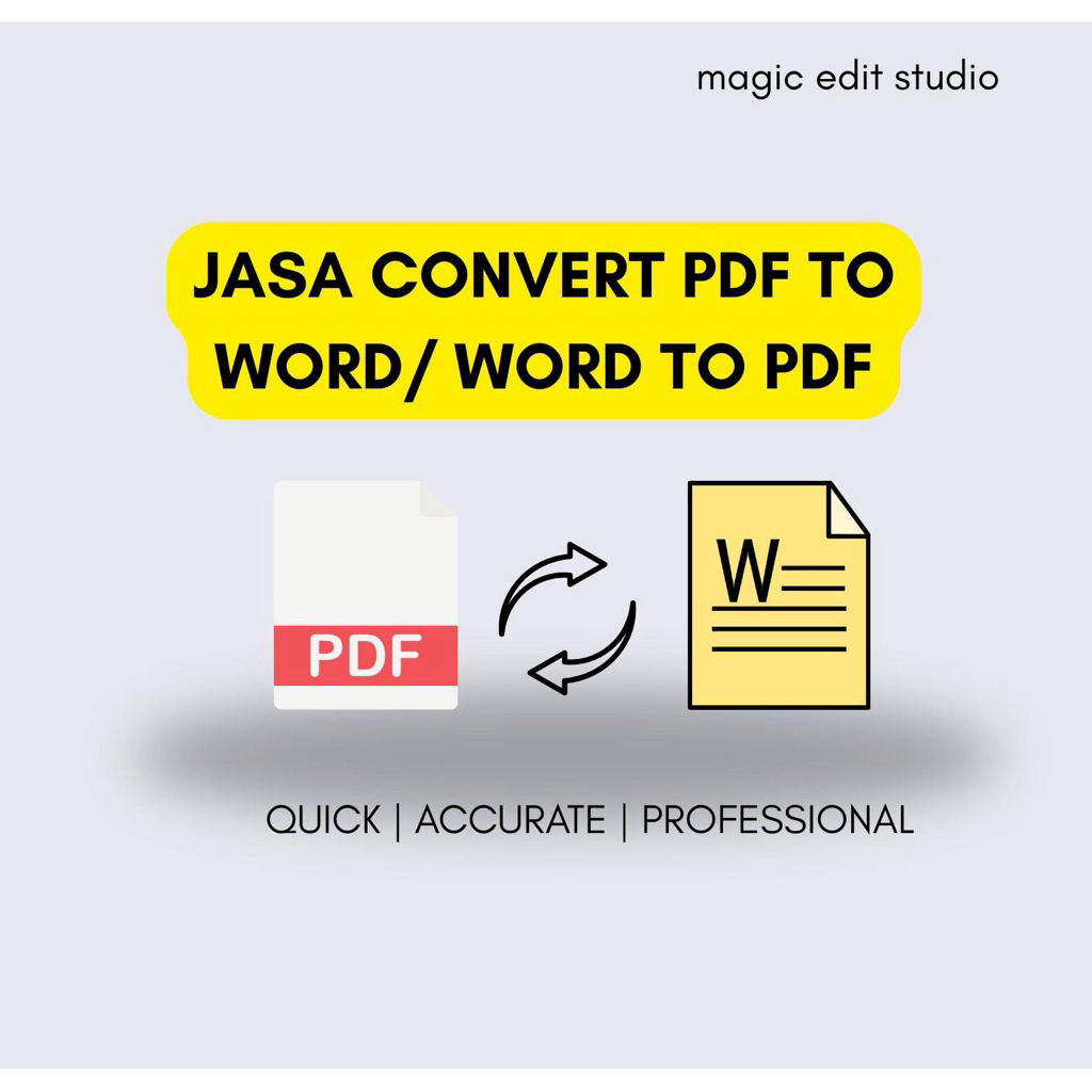 Jasa mengubah pdf to word/word to pdf