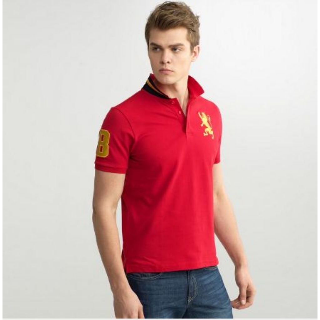 Giordano Lion logo Polo shirt M