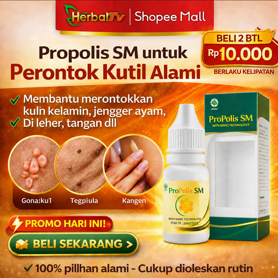 Obat Perontok Kutil di Kelamin Leher di Tangan di Ketiak Skin Tag Palipoma Jengger Ayam - OBAT TETES