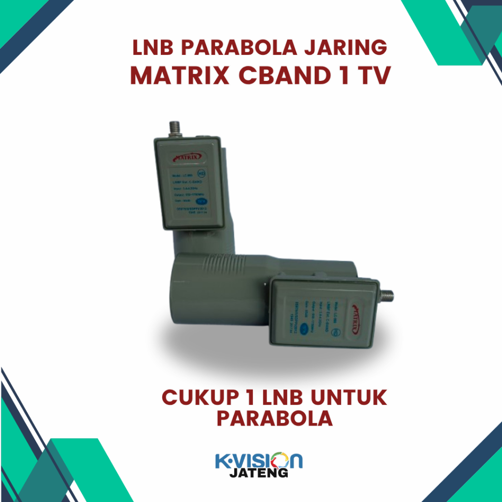 LNB MATRIX CBAND 1 TV UNTUK PARABOLA JARING