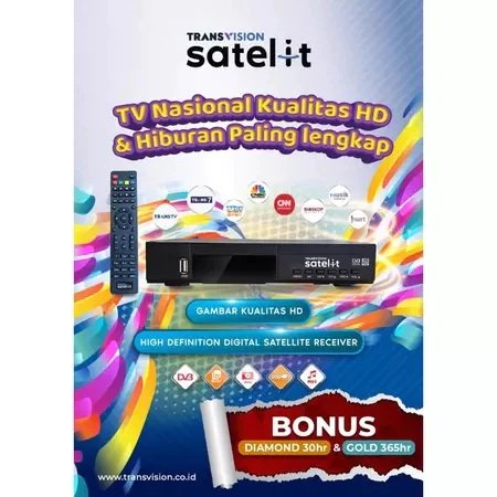 Receiver Transvision Satelit GARANSI RESMI