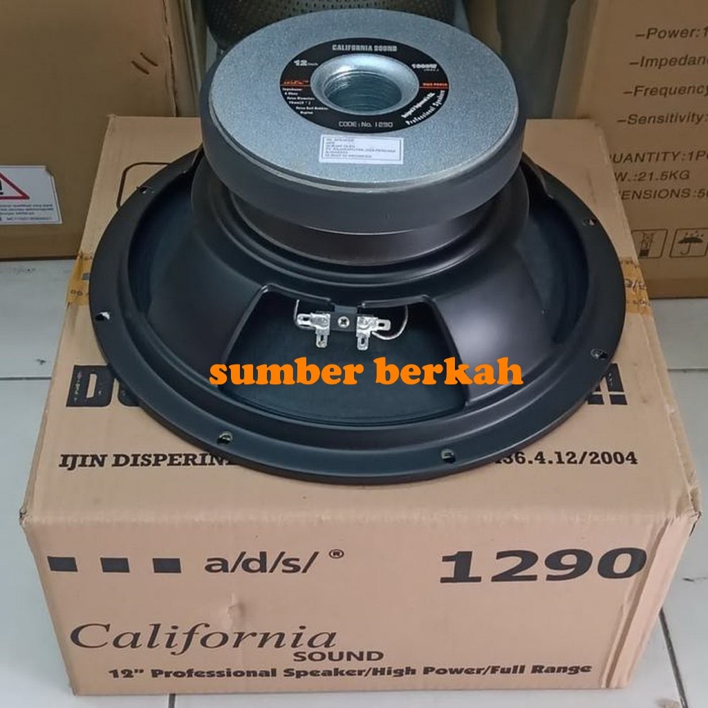 Speaker Component 12" ADS 1290 / ADS1290 full range loudspeaker Komponen 12 inch ads