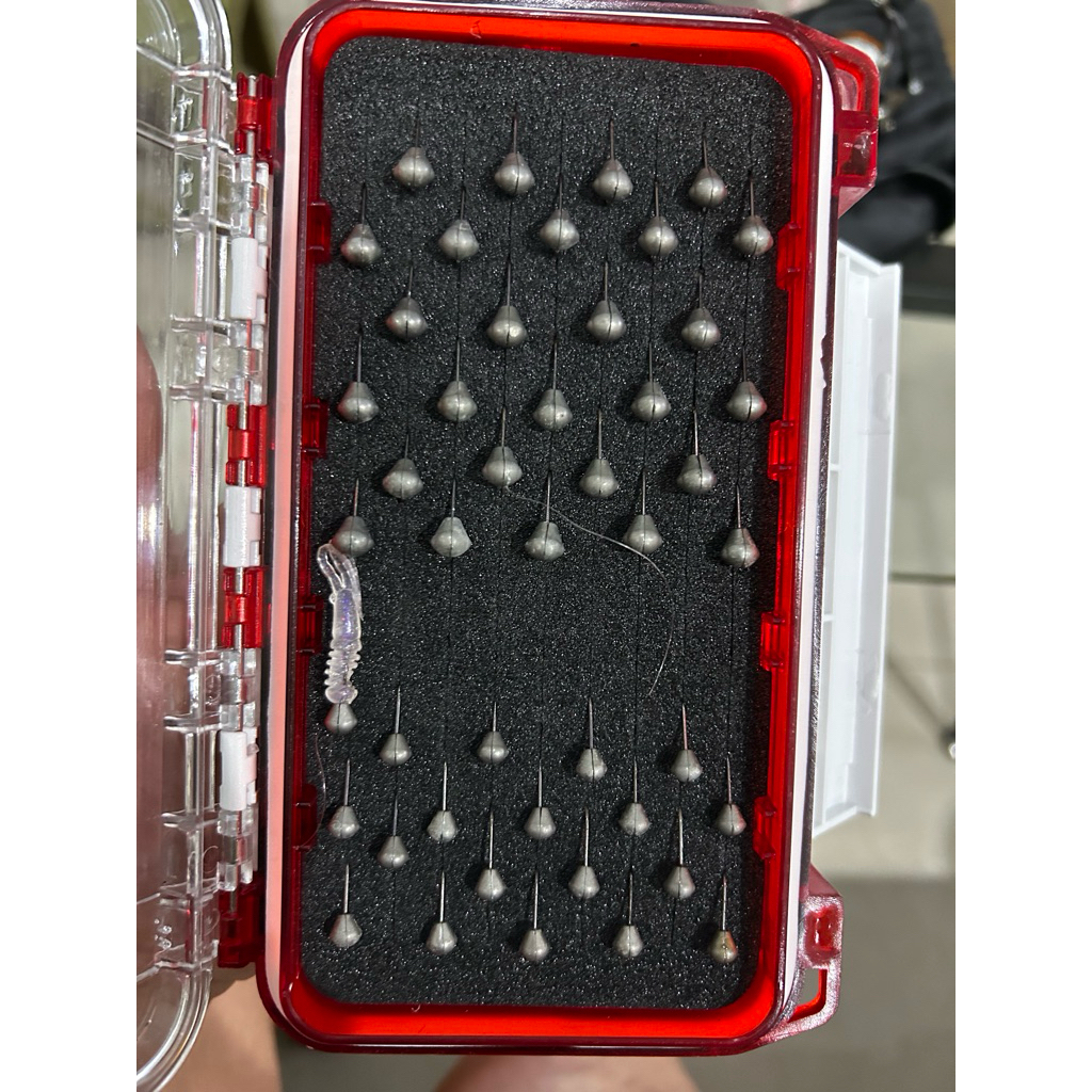 jighead tungsten, softlure selek, dan box nya..