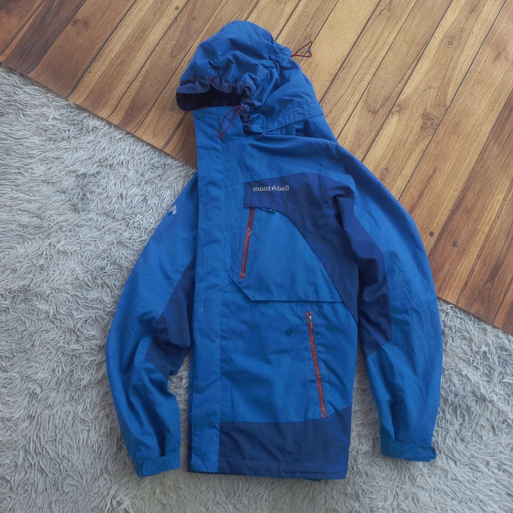 Jaket Outdoor Montbell Gorpcore NOT goretex blocktech running sports lightweight windbreaker blockte