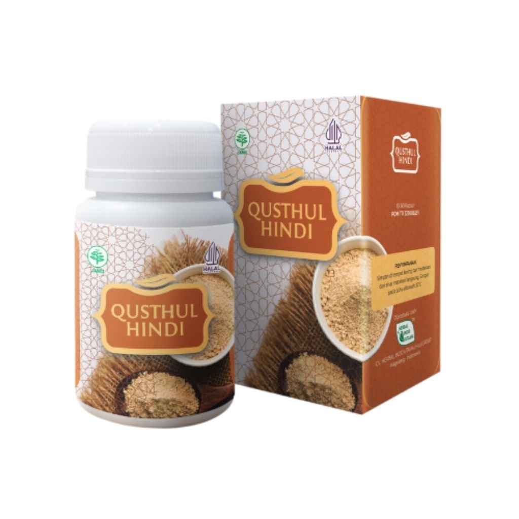 HIU QUSTHUL HINDI Kapsul Herbal Utama 60 Kapsul Original BPOM Membantu Melegakan Pernapasan