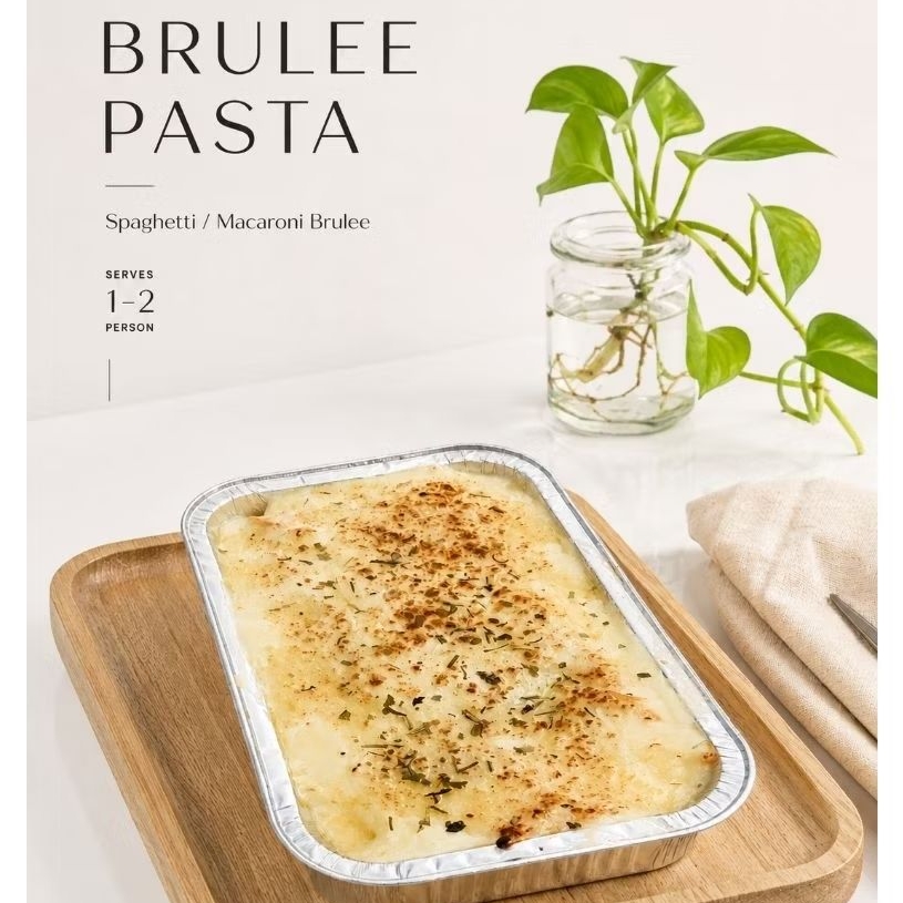 Brulee Baked Pasta - Spaghetti Brulee / Macaroni Brulee - size medium