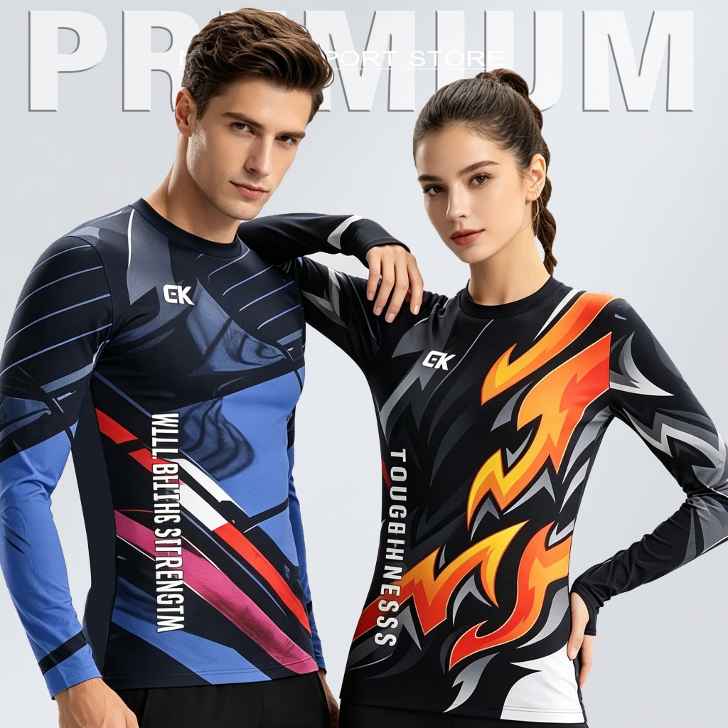 CGK SPORT KAOS OLAHRAGA LENGAN PANJANG BAJU LENGAN PANJANG KAOS LENGAN PANJANG JERSEY SEPEDA PANJANG