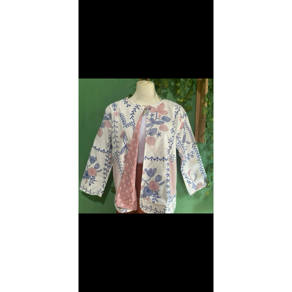 auter bolak balik lengan/ bolero lengan/ blezerr wanita/ dua motif