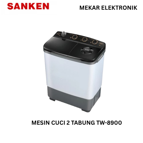 SANKEN MESIN CUCI 2 TABUNG TW-8900BK TW 8900 BK TW8900BK TW8900 / Mesin Cuci Murah