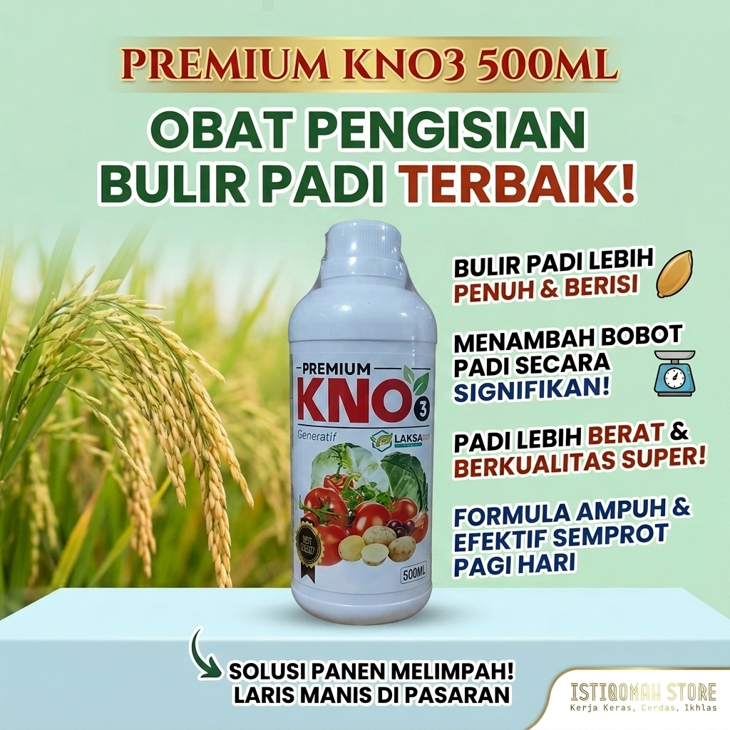 PREMIUM KNO3 500ML Obat Pengisian Bulir Padi - Obat Bulir Buah Padi - Obat Padi Obat Buah Padi -