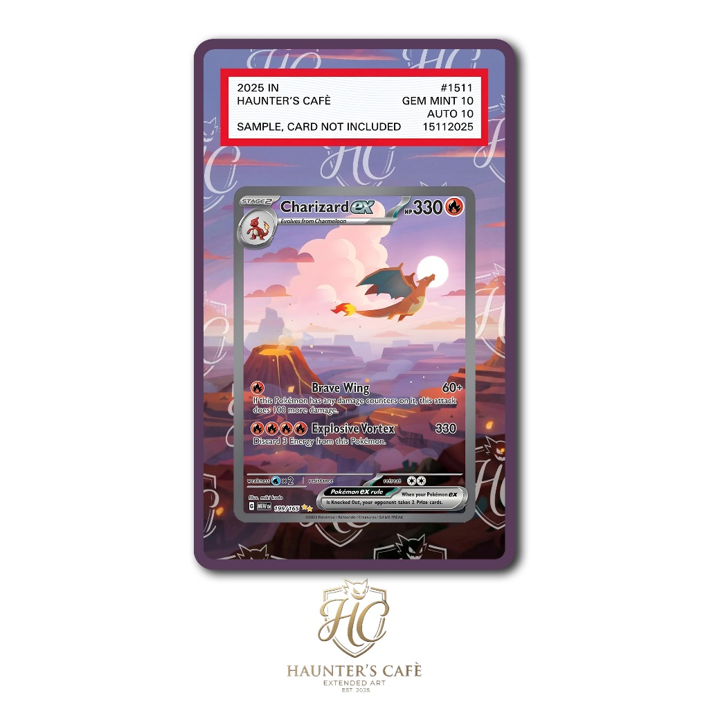 Charizard Ex #199 Pokemon Scarlet & Violet 151 (Custom Extended Art)