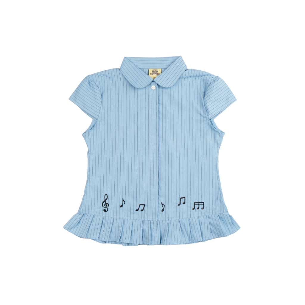 Pattero - Kemeja Fitted Wanita Lingering Song Notes Fitted Shirt