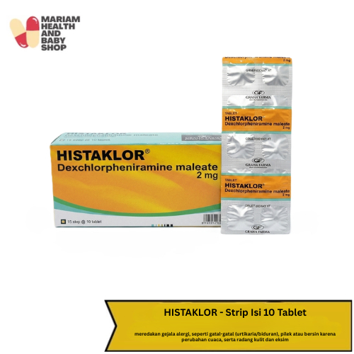 Histaklor Tablet 1 Strip (10 Tablet) – Obat Alergi & Gatal-gatal