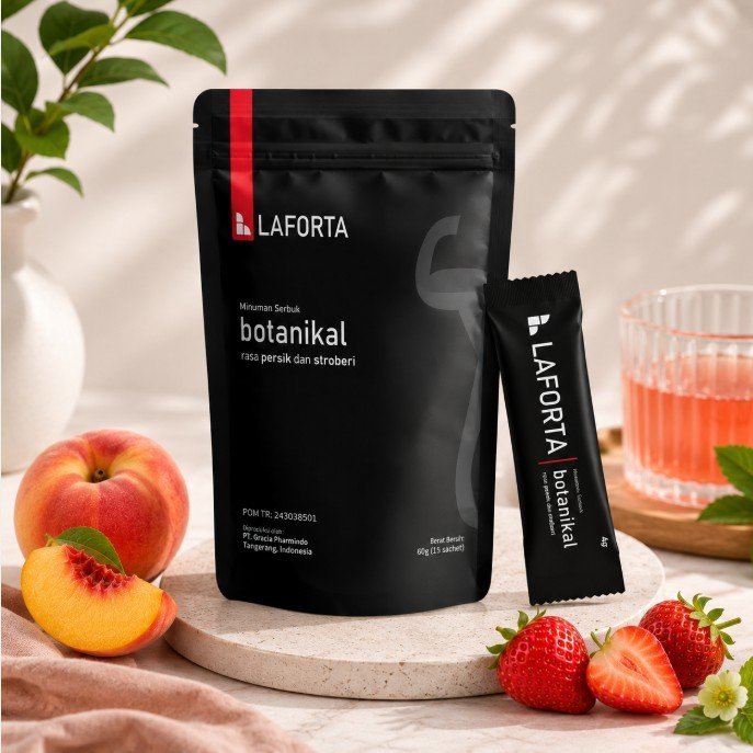 Suplemen Herbal Ginseng LAFORTA Botanical – Minuman Serbuk Penunjang Energi Tubuh