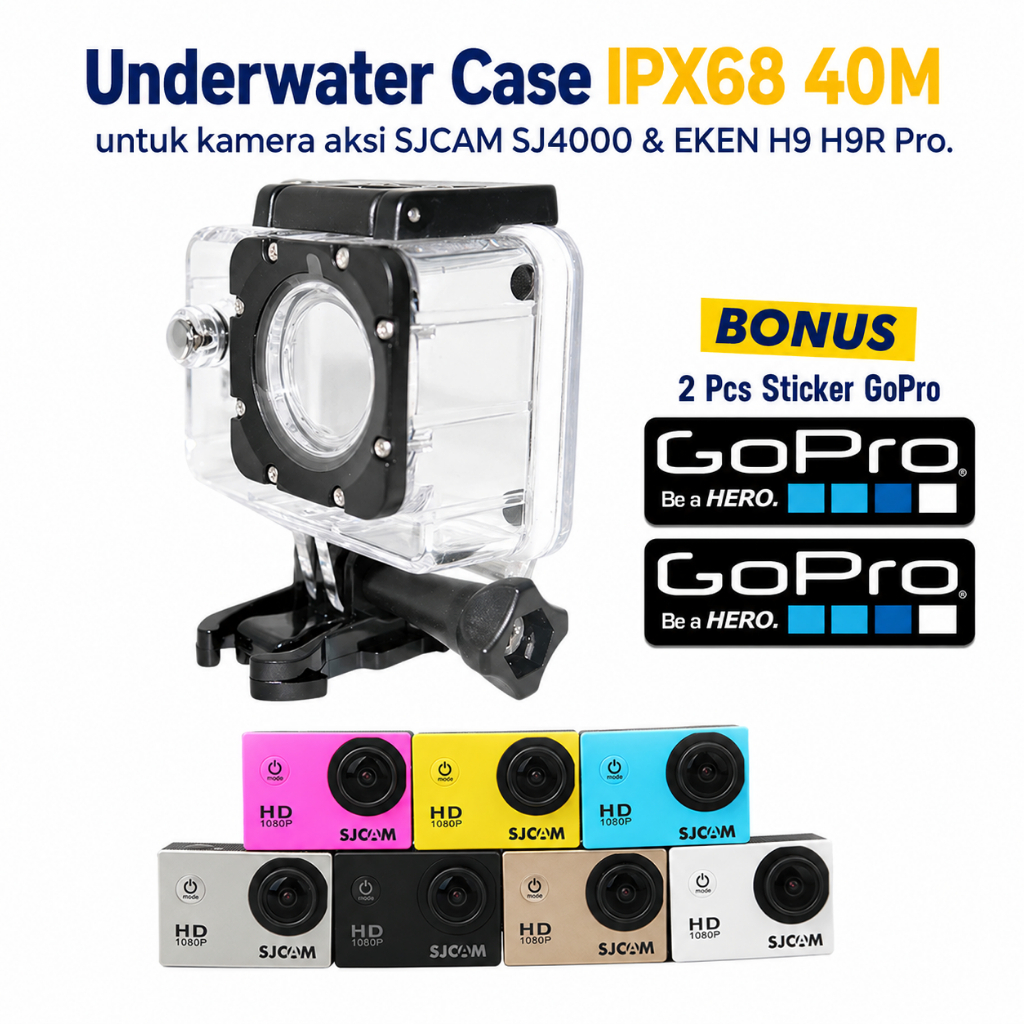 Underwater Casing Anti Air Waterproof Case Camera Kogan Brica Bpro Eken Sjcam Onix Cognos Action Cam