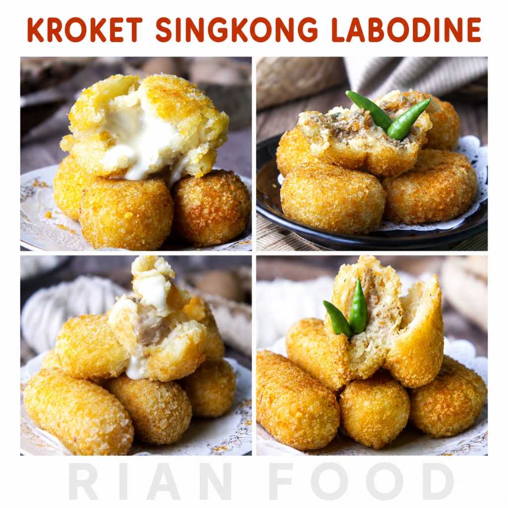 Kroket Singkong Frozen Isian Daging, Ayam, Keju, Keju Meleleh & Mini Campur