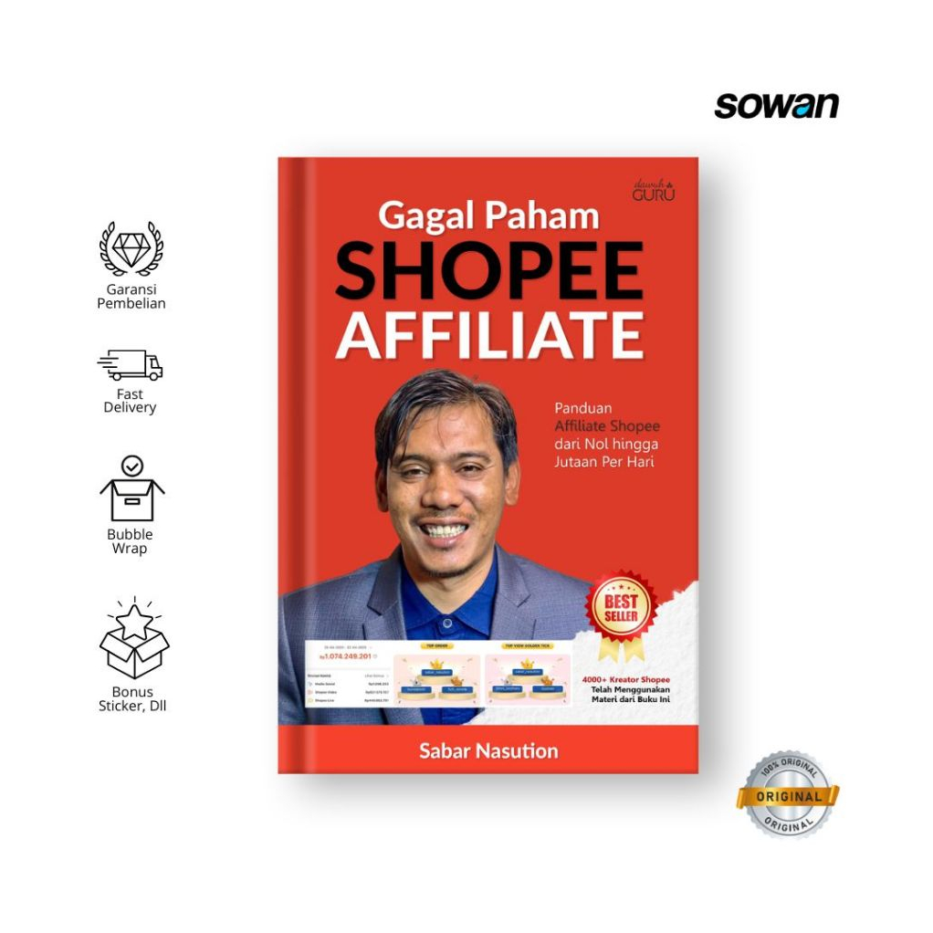 Buku Gagal Paham Shopee Affiliate - Sabar Nasution - AHS STORE