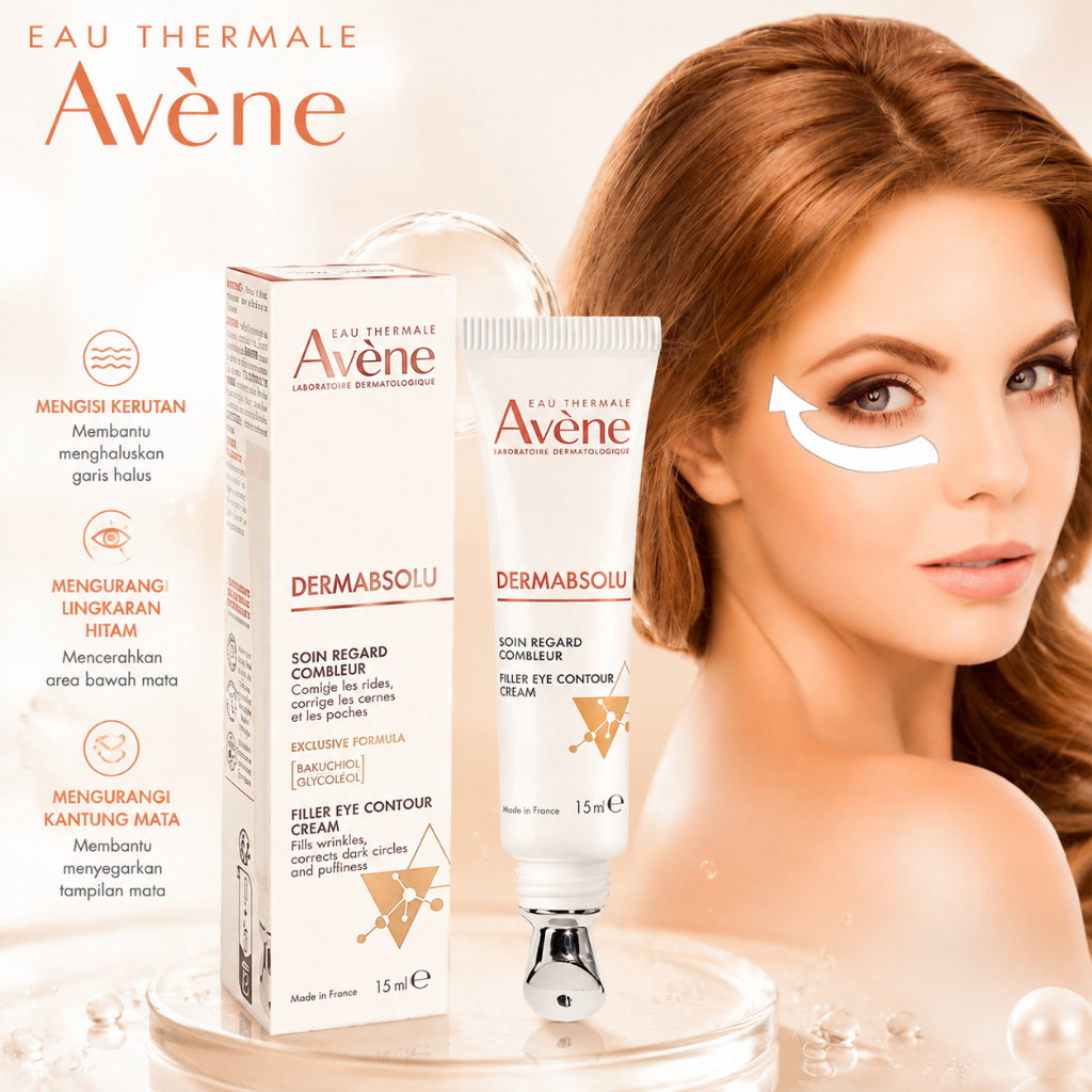 Avène dermabsolu filler Krim Mata Anti Aging dengan Kandungan Filler untuk Mengurangi Kerutan dan Li