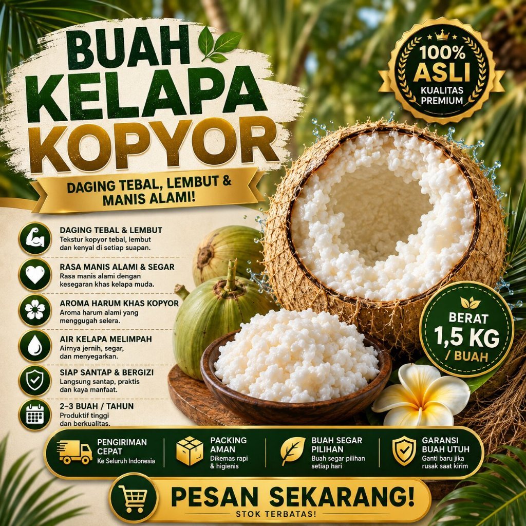 KELAPA SUPER  Kelapa Kopyor Manfaat - Kelapa Kopyor Muda - Kelapa Kopyor Obat
