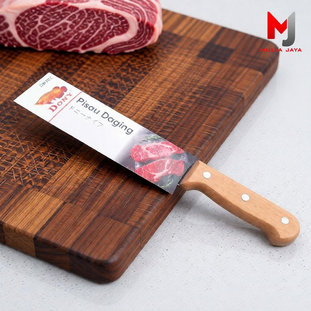 Mulya Jaya Pisau Daging Dony DN702 Premium Quality Dengan Pegangan Kayu