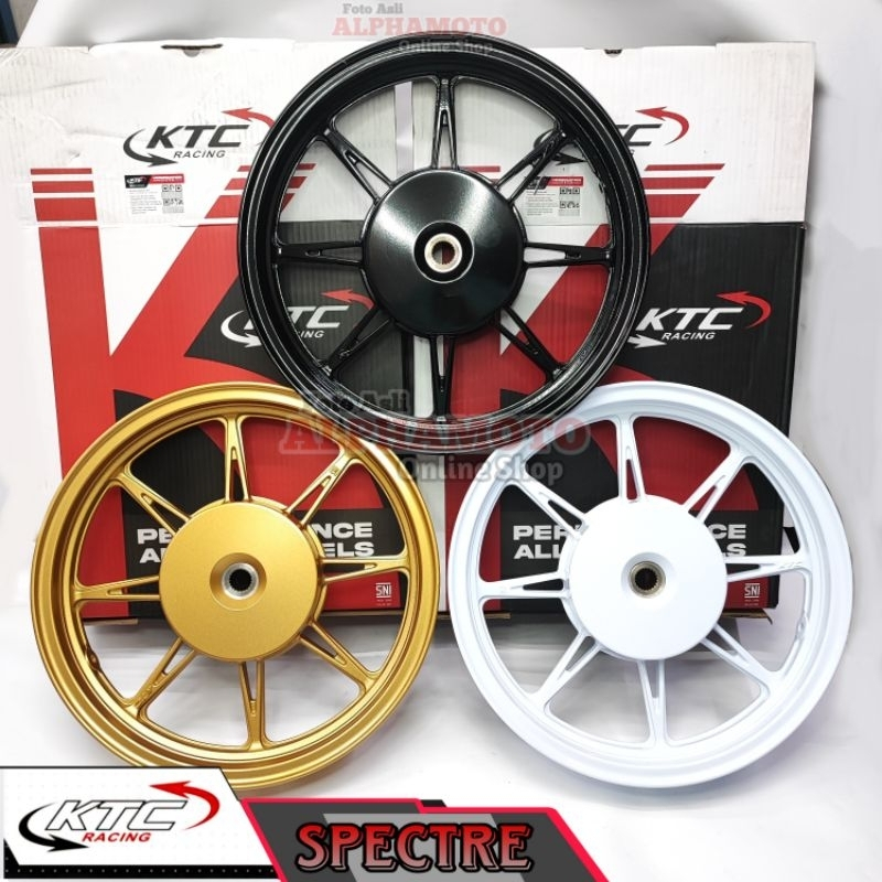Velg KTC Racing Original Vario 125 150 SPECTRE palang 8 delman tapak lebar kuat ring 14 awet alloy