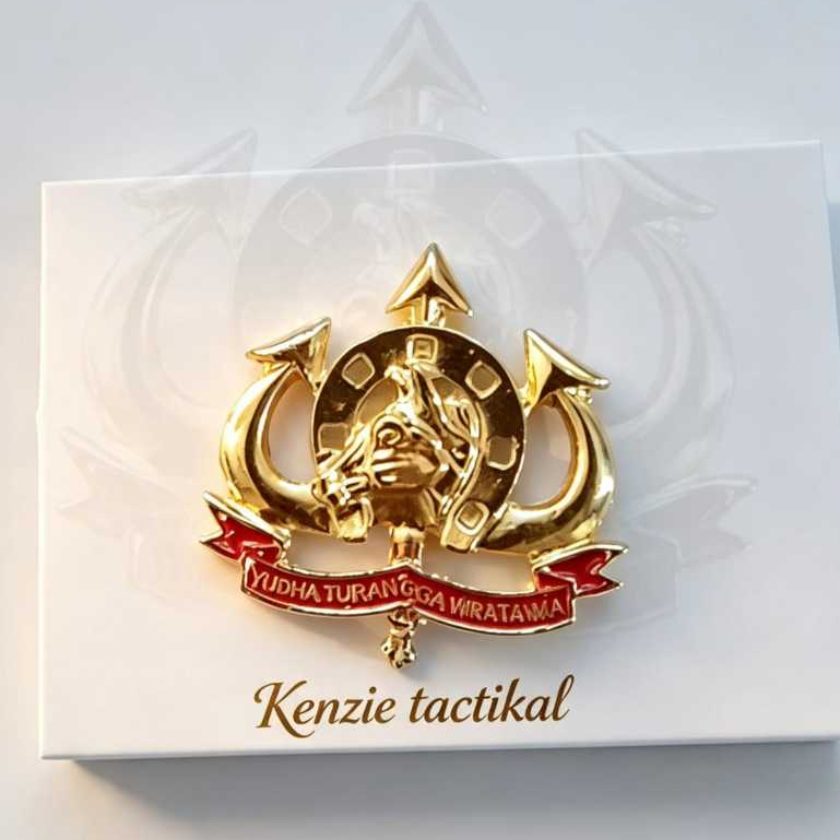 Brevet Wing Kuda kavaleri merah / Brivet Pin kuda kavaleri Produk Original Premium