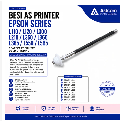Besi As Printer Epson L110 L120 L210 L300 L350 L360 L385 L550 L565 Used Original Sparepart Printer