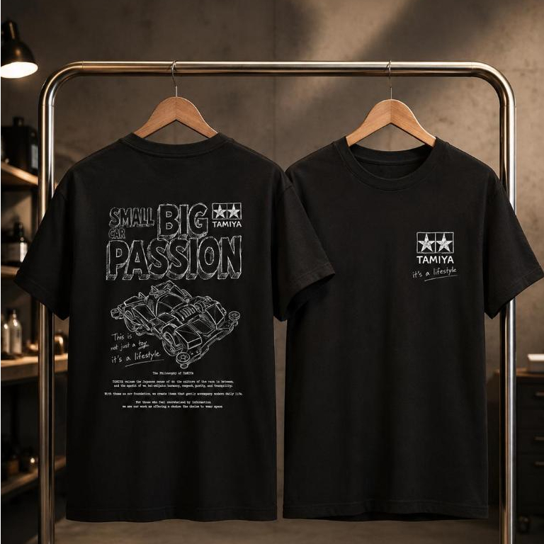 Kaos Tamiya Vintage Style - Big Passion - Size S-2XL