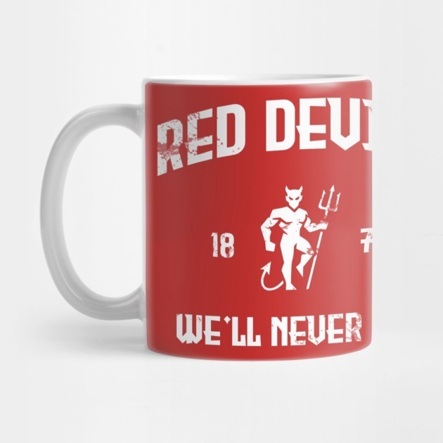 Manchester never die - Manchester U Red Devil Tea Mug