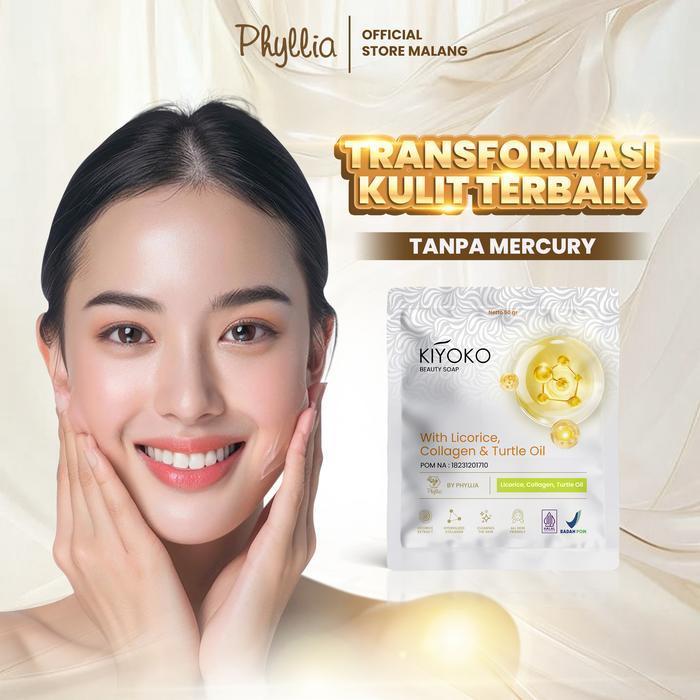Kiyoko Beauty Soap by Phyllia - Sabun Perawatan Kecantikan 50gr Mengatasi Permasalahan Kulit Jerawat