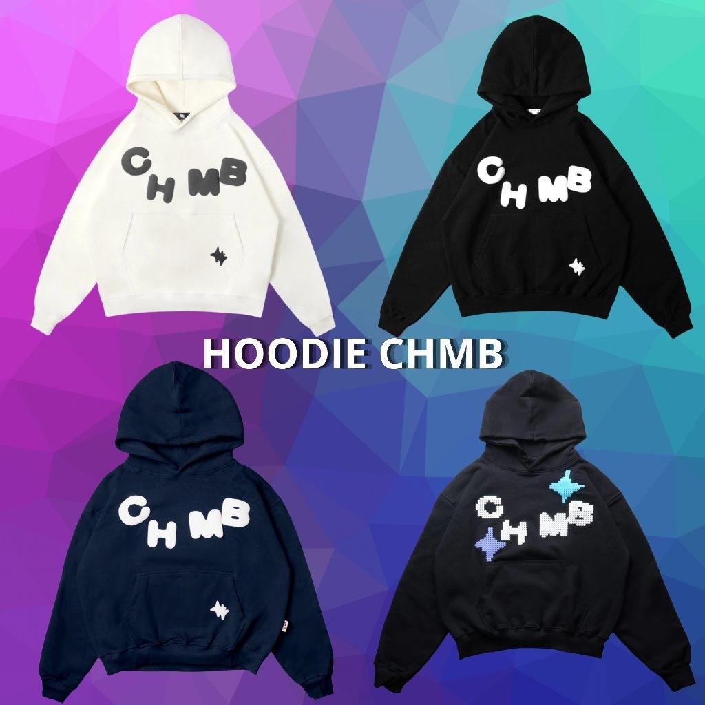 [100% ORIGINAL] CHMB HOODIE PIXEL BLACK | HOODIE RAINBOW | HOODIE BORN TO GIVE | TRACKTOP CENTRAL | 