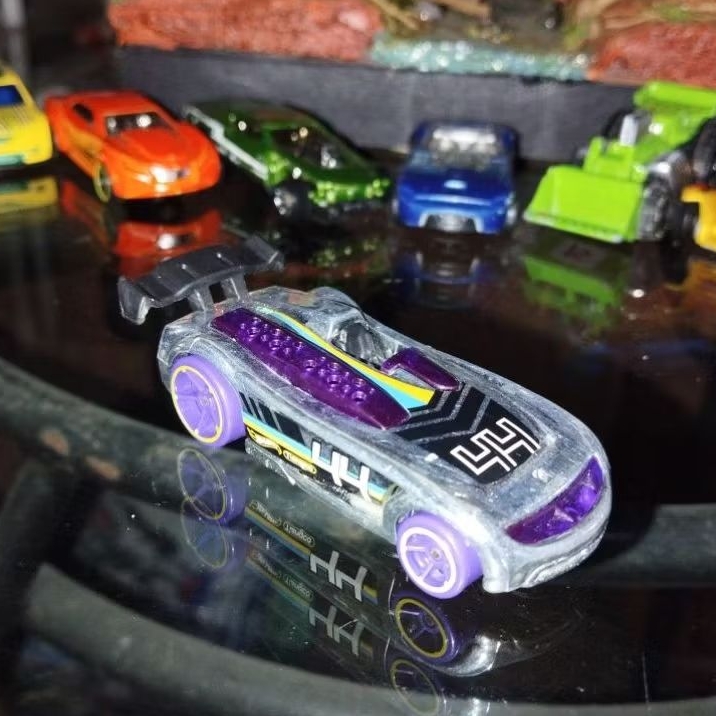 Diecast Collection Battle Spec Chrome Purple Ungu 2015 Hot Wheels Hotwheels Loose Mulus Preloved