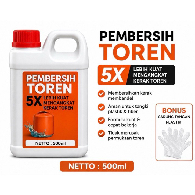 Pembersih Toren 500Ml - Pembersih Toren,Pembersih Lumut Membandel,Penghilang Kerak Ampuh.