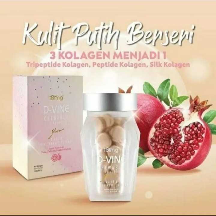 (COD) D Vine Candy Collagen Tablet Asli Herbal D-Vine Asli Original