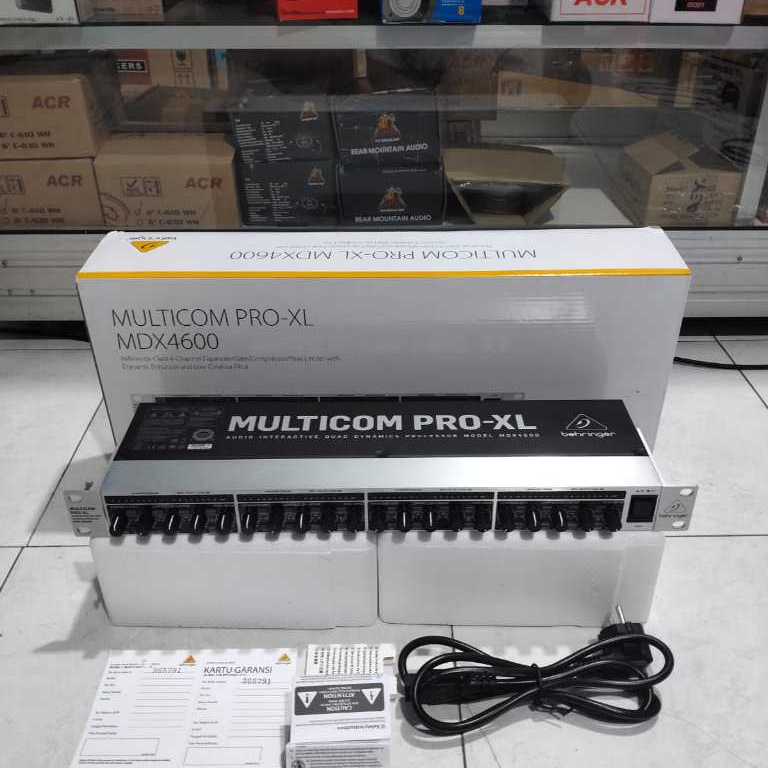 Compressor Compres Behringer MDX4600 V2 Original 4Ch 4 Chanel Garansi Resmi Compressor Peak Limiter 