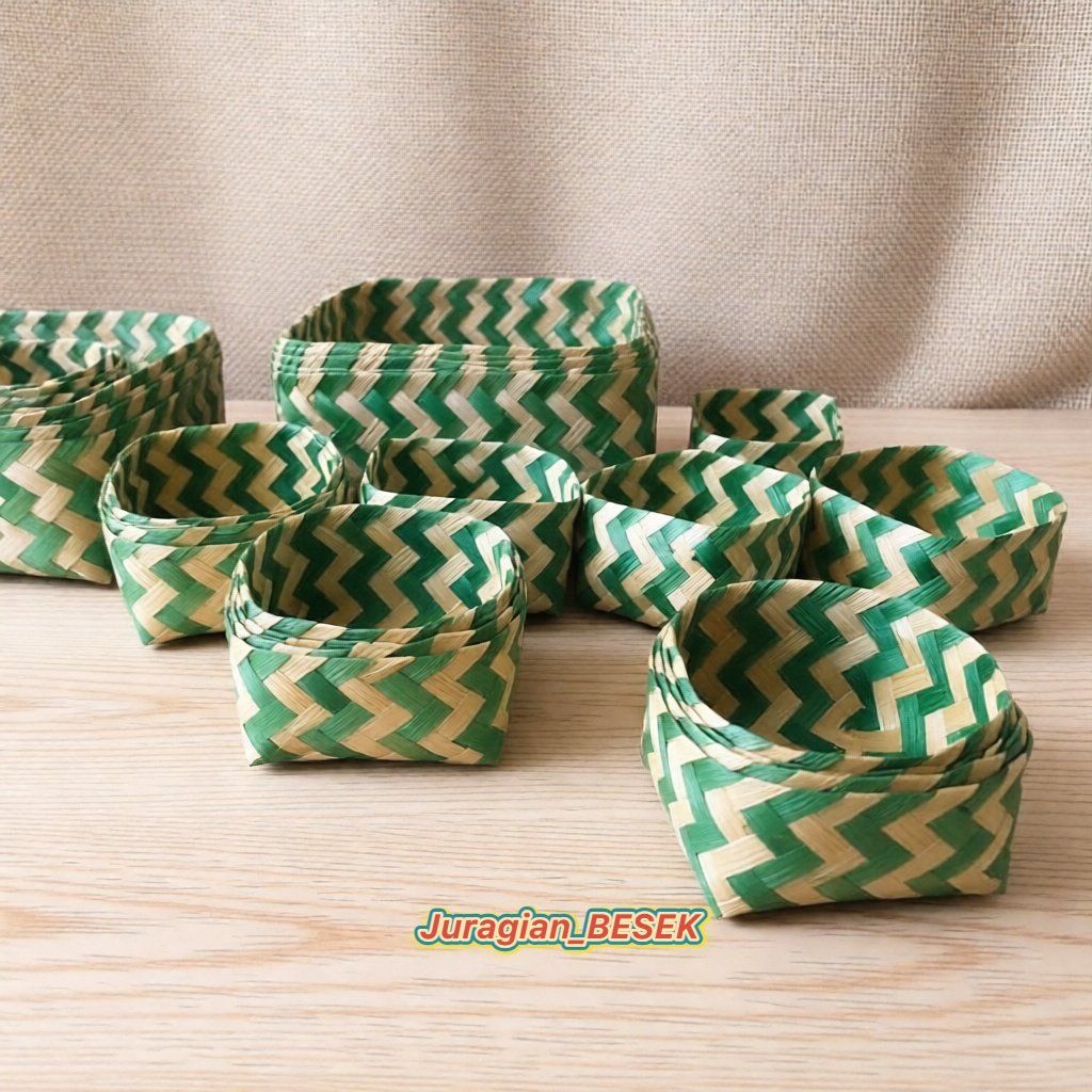 b10-SEPASANG BESEK 10X10 BATIK WARNA