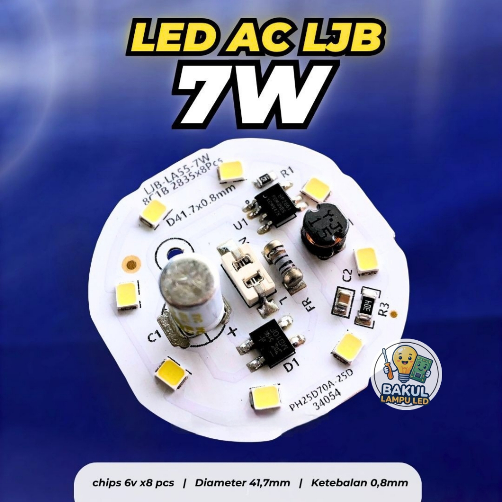 PCB LED AC (LJB) 7W ~Bakul_Lampu_Led~