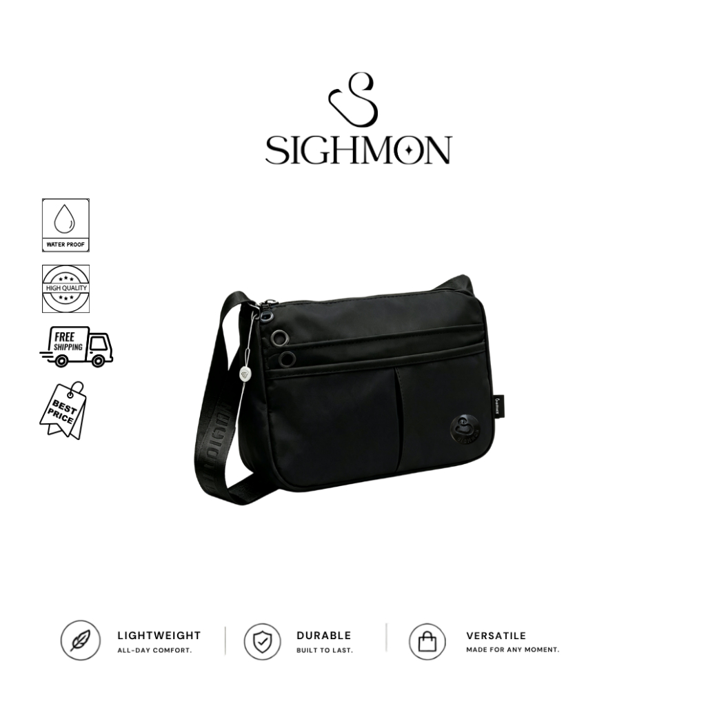 [LOVALYS] SIGHMON - Tas Selempang Medium Casual Crossbody Bag, Shoulder Bag Waterproof