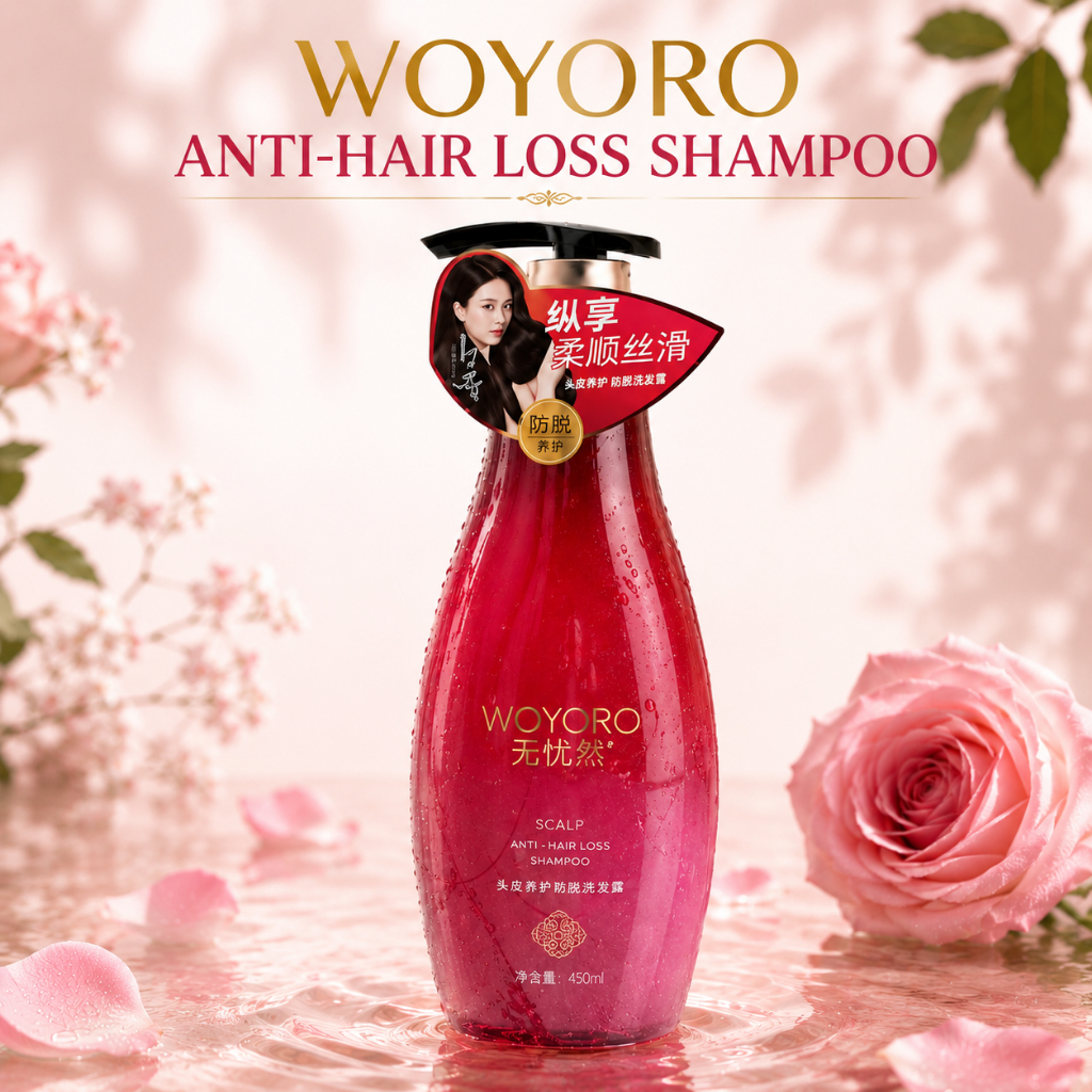 Woyoro Shampoo Khusus Setelah Pelurusan With Hydrolyzed Silk Keratin 420 ML