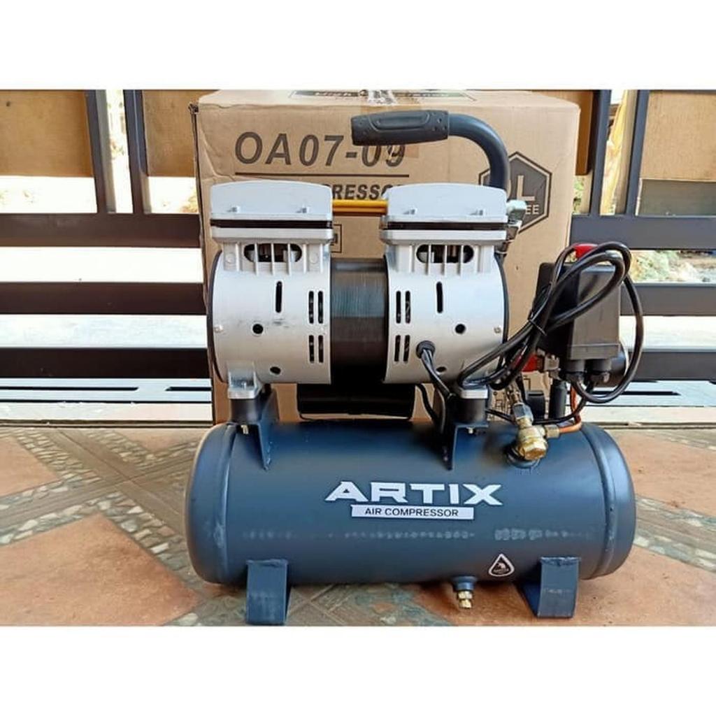 Kompresor Angin Artix OA 07-09 9L Oil Less Mesin Kompresor murah BAGUS