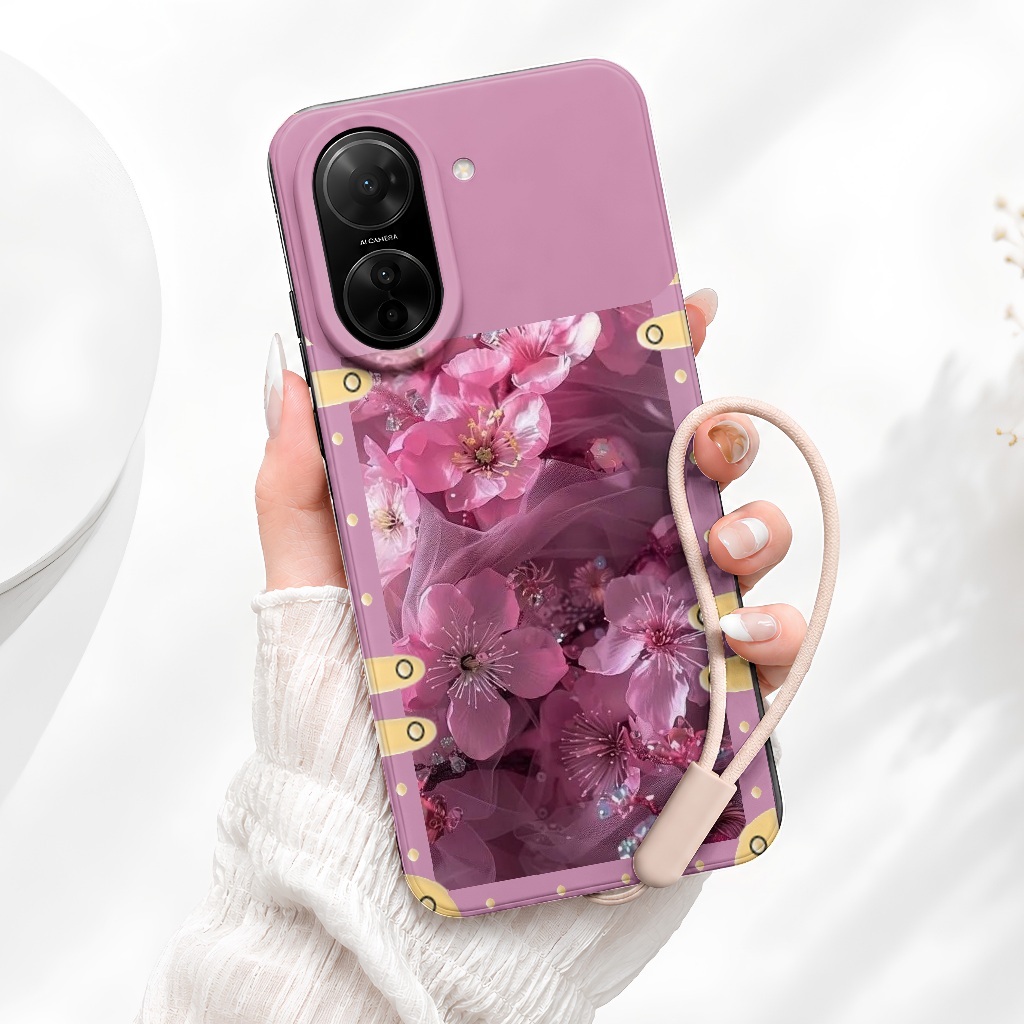 Casing Redmi A5 Bening Anti Kuning Fashion Case + Tali Gantung