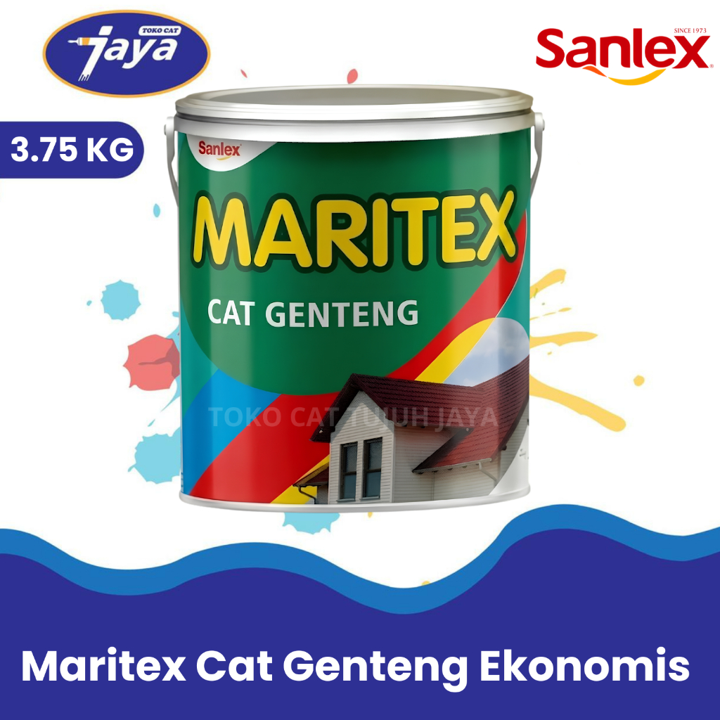Cat Genteng Sanlex Maritex 3.75 Kg 3.75Kg Setara 4kg 4 kg