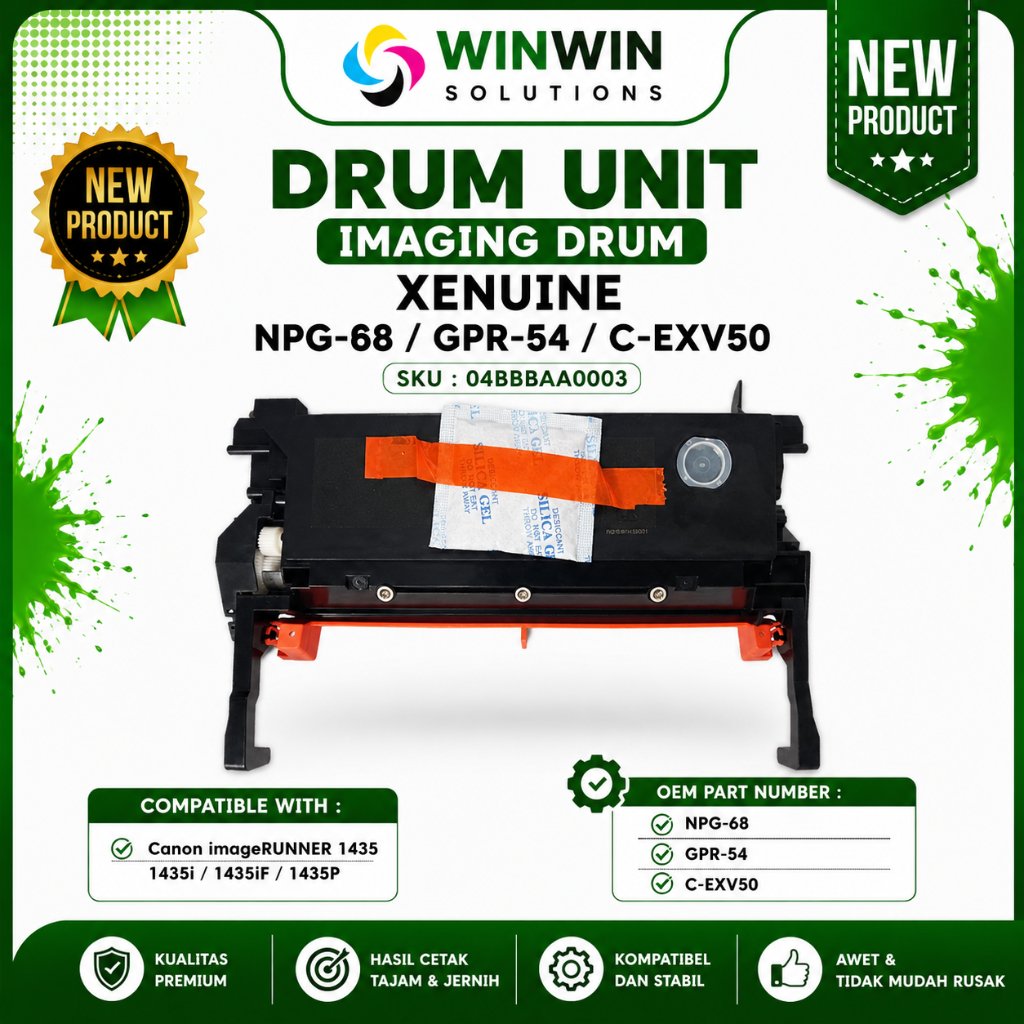 Drum Unit Imaging Xenuine NPG68 PG68 NPG-68 / GPR-54 / C-EXV50 Canon imageRUNNER 1435 1435i 1435iF 1