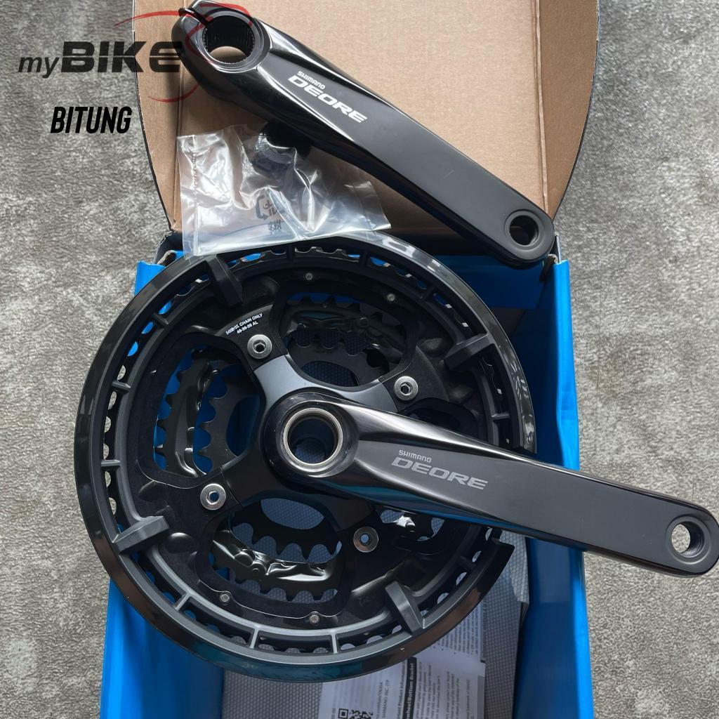 Shimano Deore Crank set FC T6010 48/36/26T 170mm Black - indpack