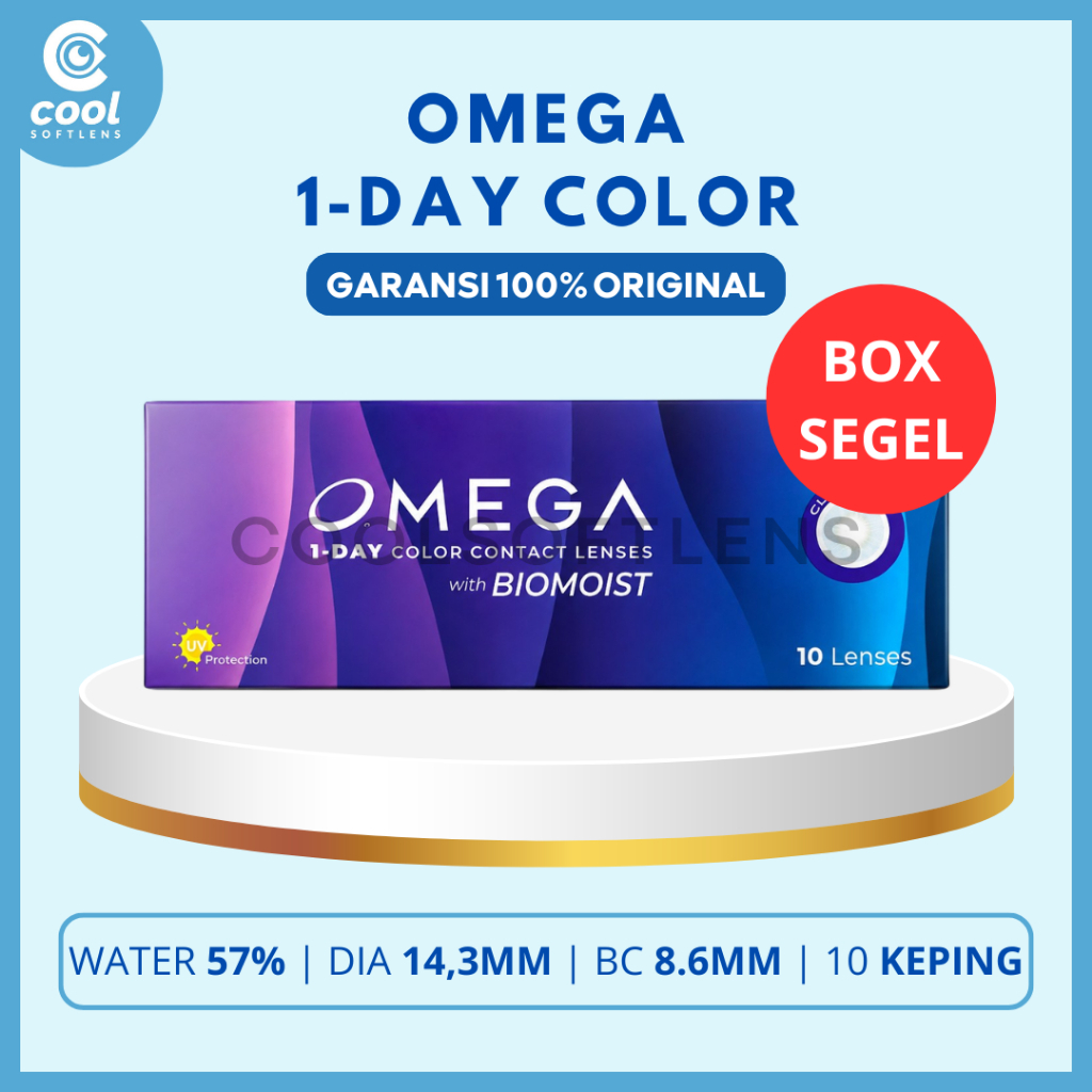 Softlens Premium OMEGA 1 DAY COLOR Normal & Minus (-0,50 S/D -6,00) By Omega / Soflens Harian / Soft