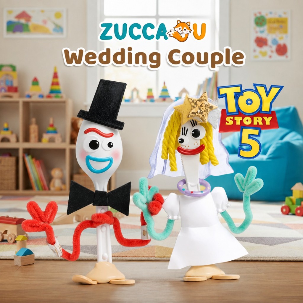 Zuccaqu DIY Forky Knifey Toy Story 5 | Make Your Own Forky Craft Kit | Husband and Knife Wedding