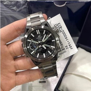 Casio Edifice ECB-2000DC-1ADF ECB2000DC-1A Jam Tangan Pria Original Garansi Resmi 2 Tahun