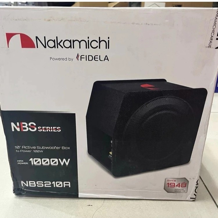 Basstube Aktif Nakamichi 10 inch / Nakamichi NBS 210A 1000W