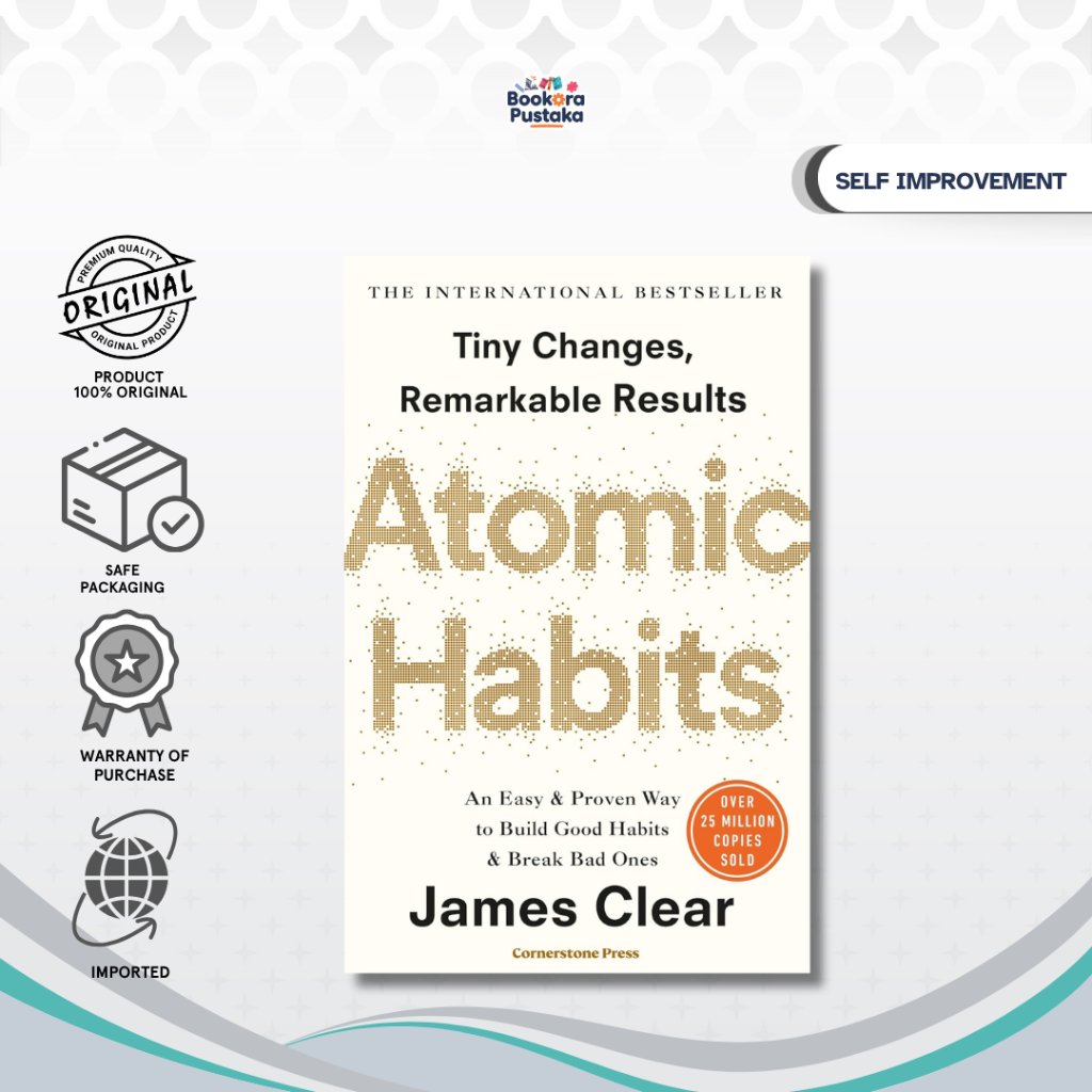 Buku Import Atomic Habits by James Clear (UK) - 9781847941831 (Original English Version)