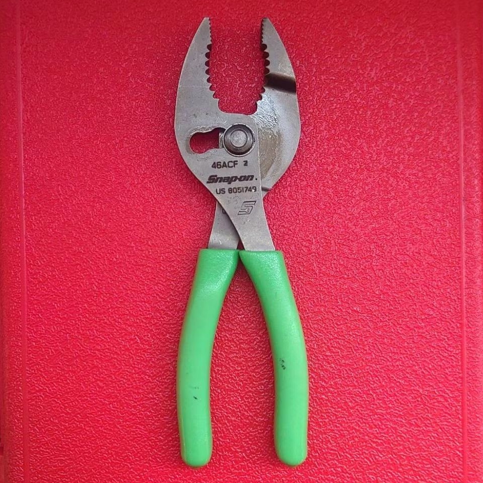 Snap On Tools 46AFC Green 6" Talon Grip Slip Joint Tang